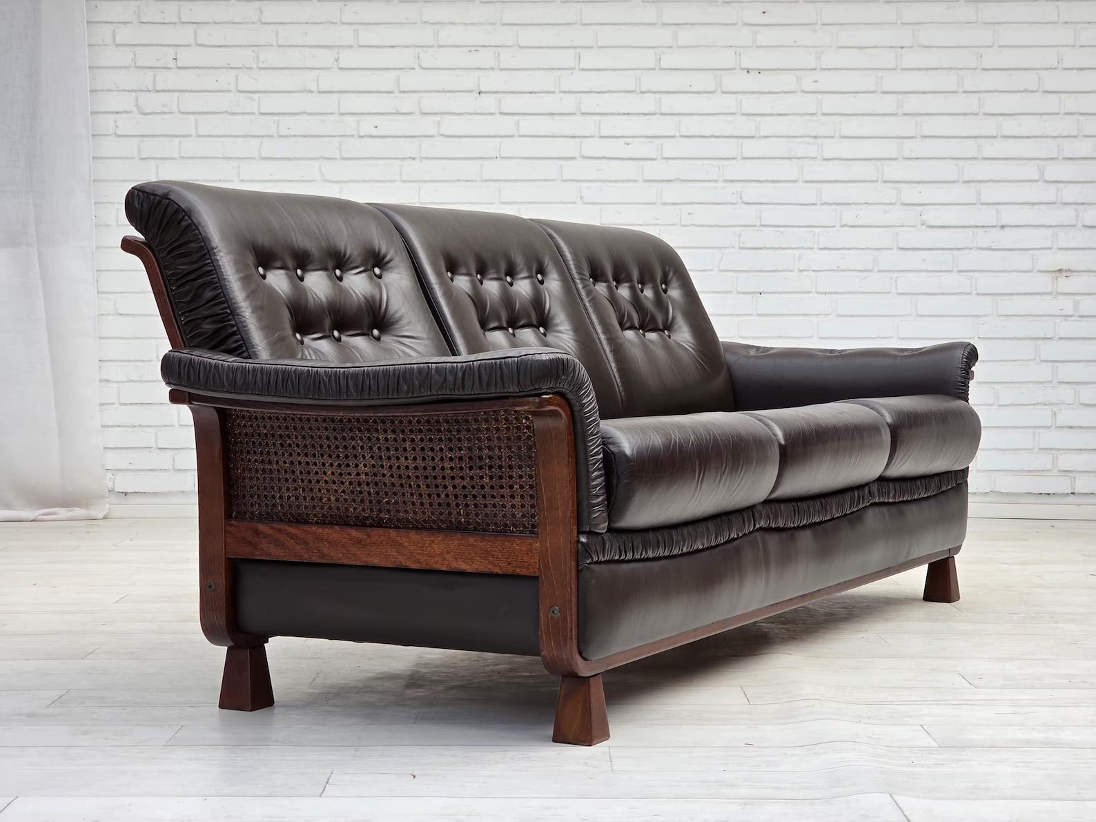 Three-Seater_Sofa,_Upholstered_&_Wood_Base,_1970s_Denmark