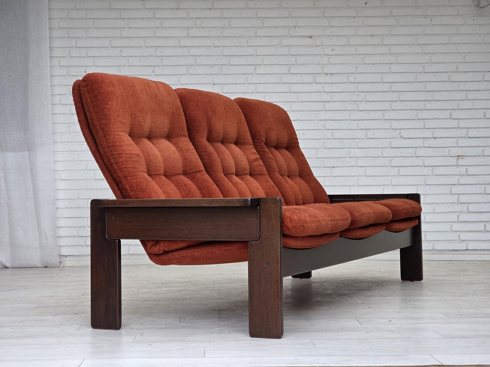 Three-Seater_Sofa,_Upholstered_&_Wood_Frame,_1970s_Denmark