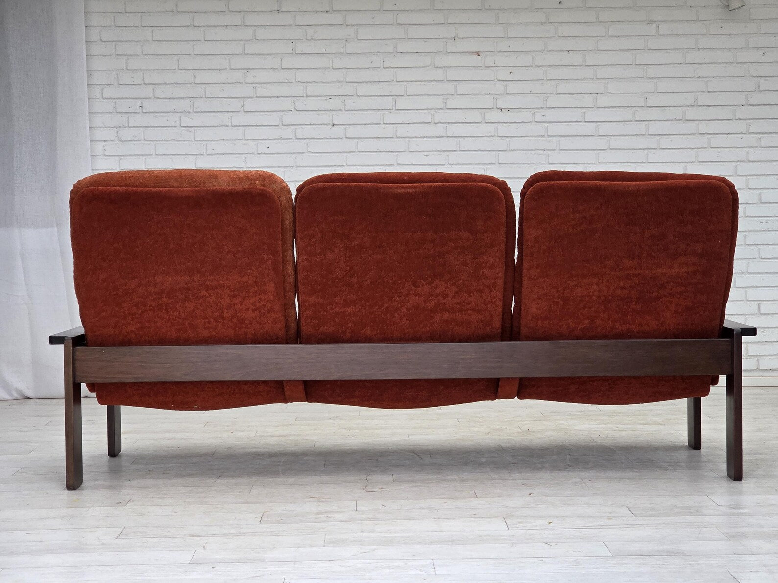 Three-Seater_Sofa,_Upholstered_&_Wood_Frame,_1970s_Denmark