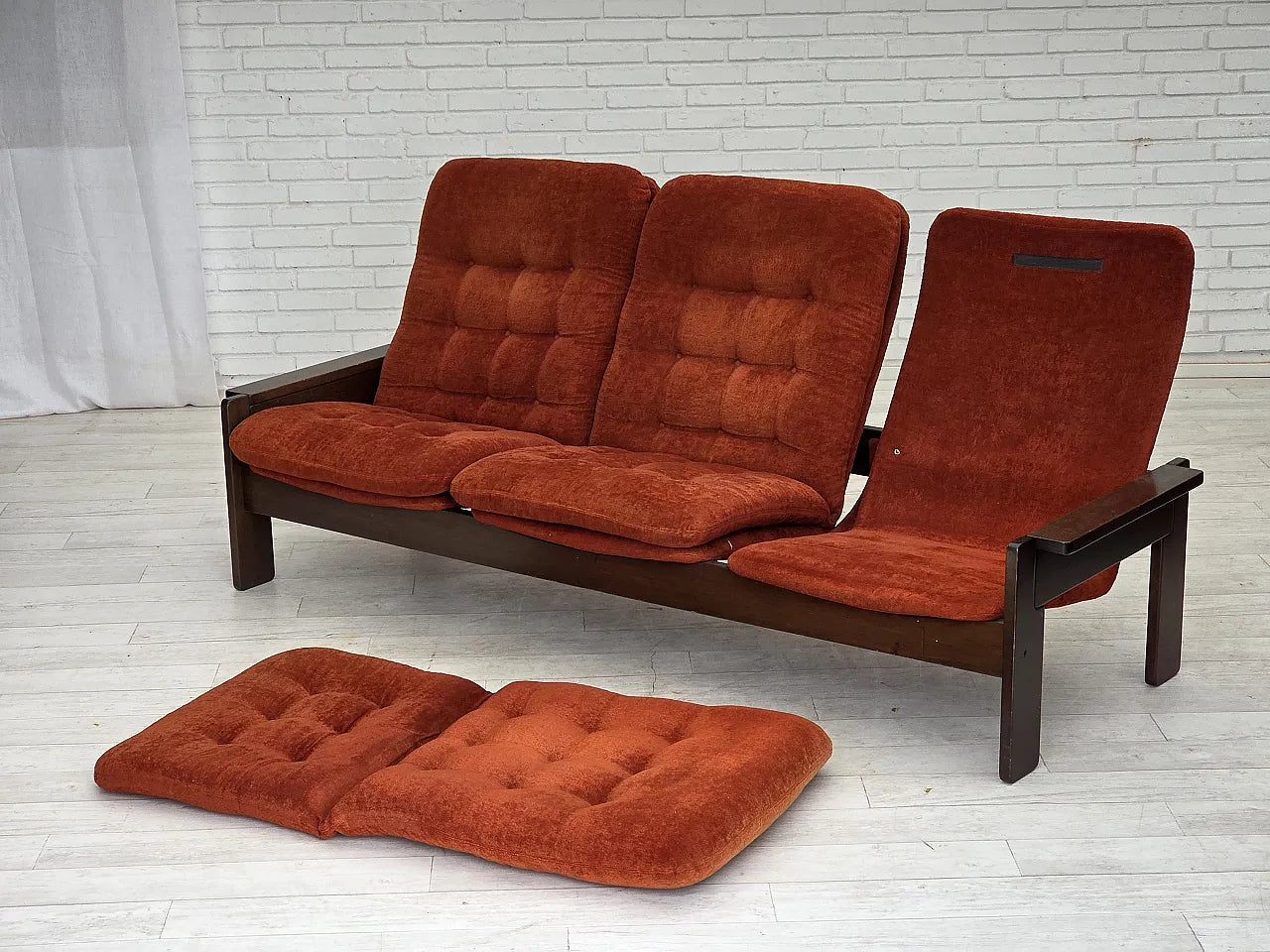 Three-Seater_Sofa,_Upholstered_&_Wood_Frame,_1970s_Denmark