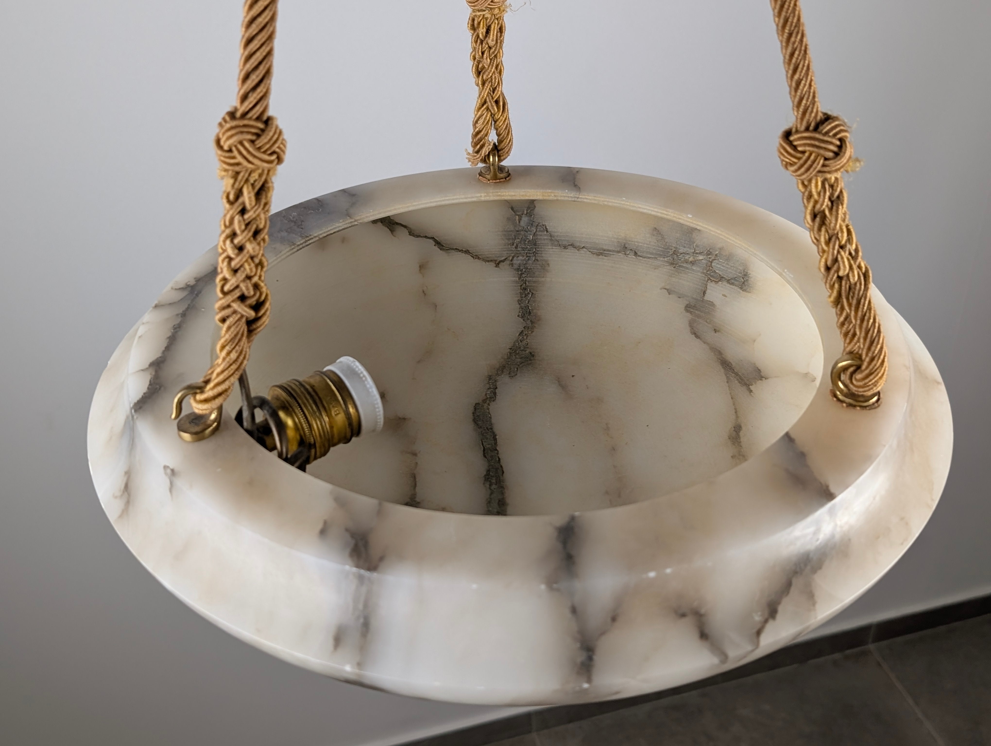 Art_Deco_Alabaster_Pendant_Lamp_with_Brass_and_Braided_Cord,_1920s