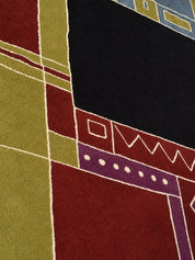 1990s_TISCA_“Krumi”_Hand-Tufted_Wool_Rug_with_Geometric_Pattern
