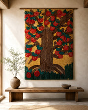1980s_TISCA_Tiara_“Apfel_Baum”_Hand-Tufted_Wool_Rug_by_Frédéric,_France