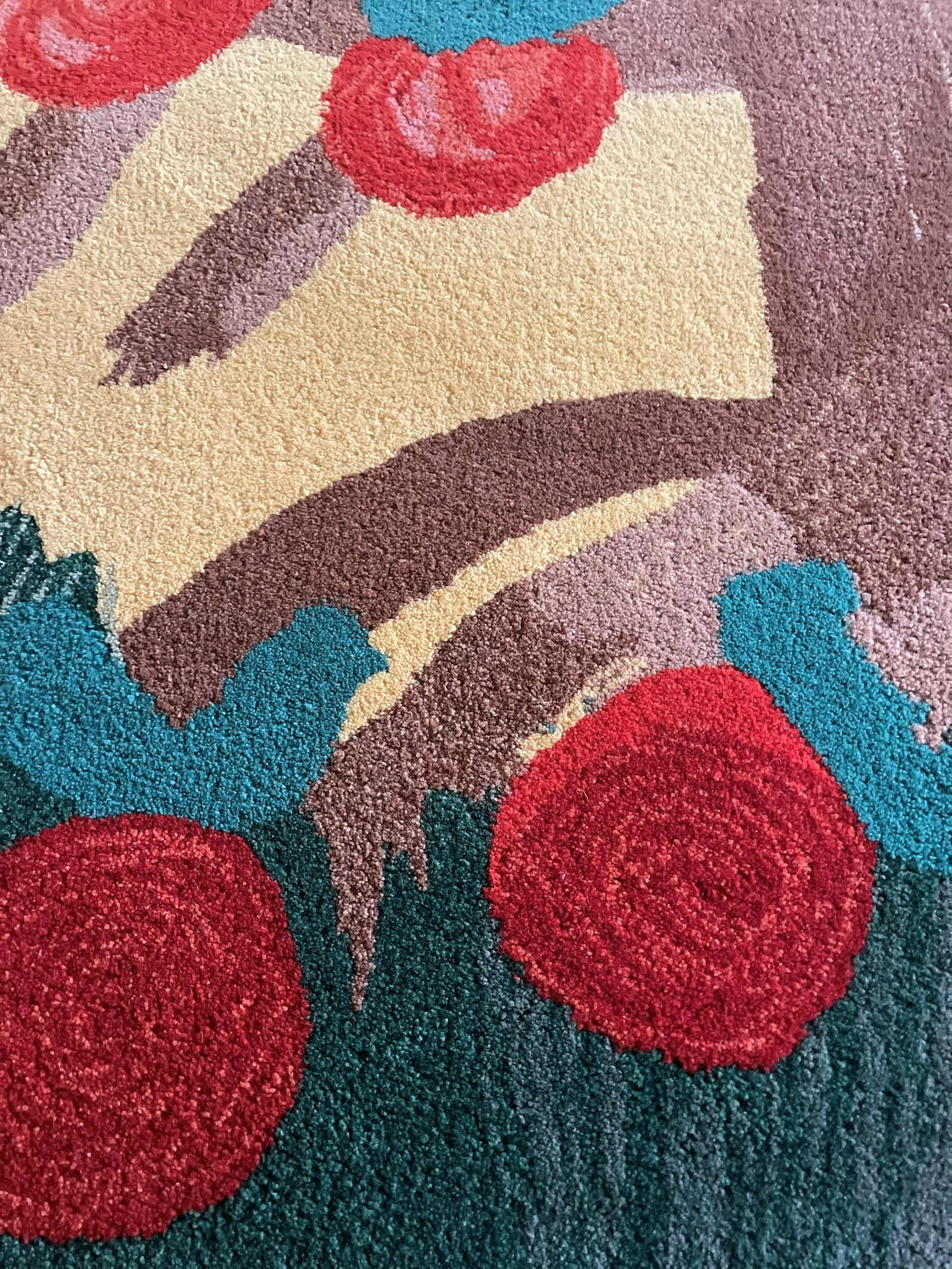 1980s_TISCA_Tiara_“Apfel_Baum”_Hand-Tufted_Wool_Rug_by_Frédéric,_France