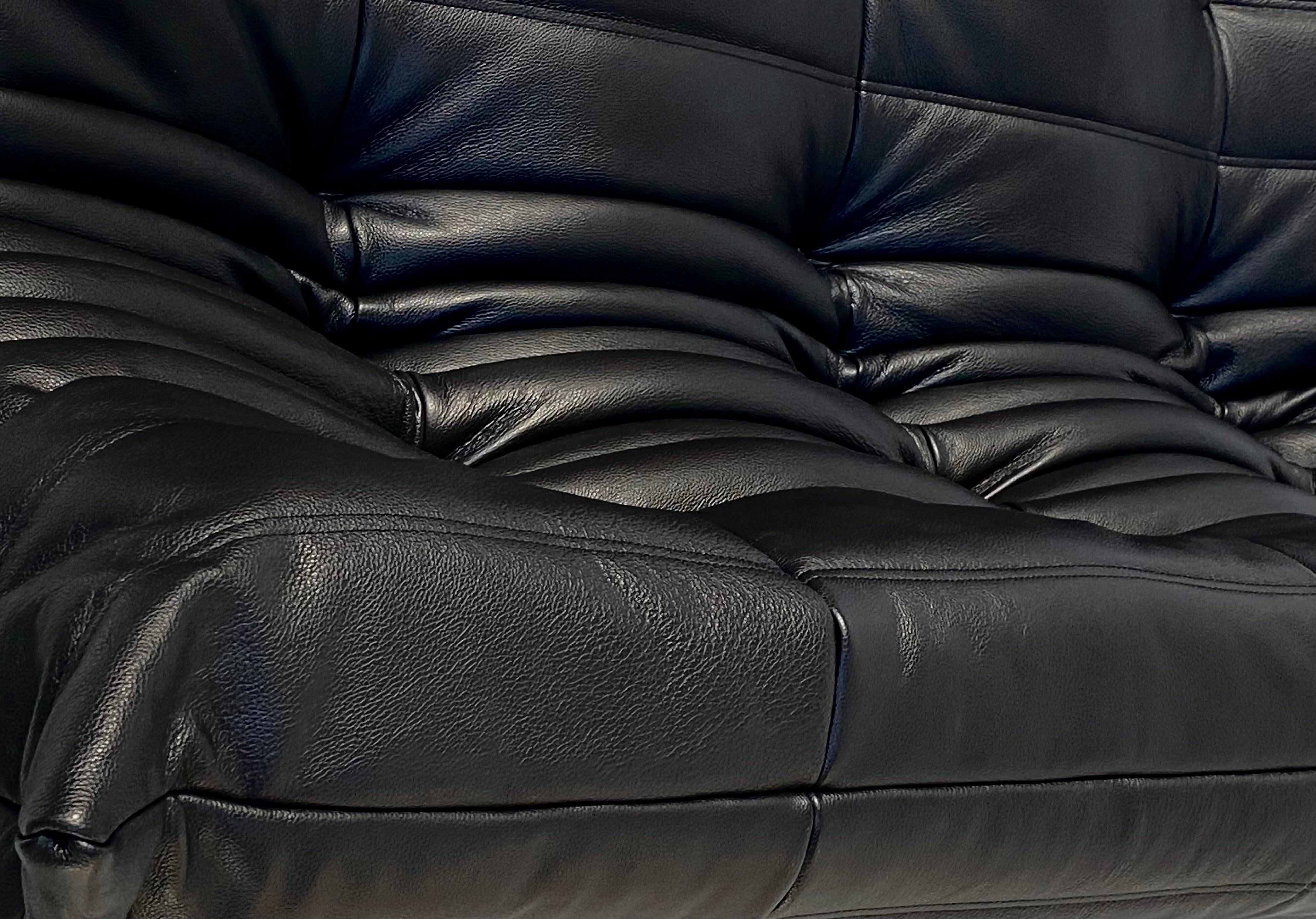 Michel_Ducaroy_3-seater_Togo_Sofa_for_Ligne_Roset_in_Leather,_Fully_Reupholstered,_France,_1970s