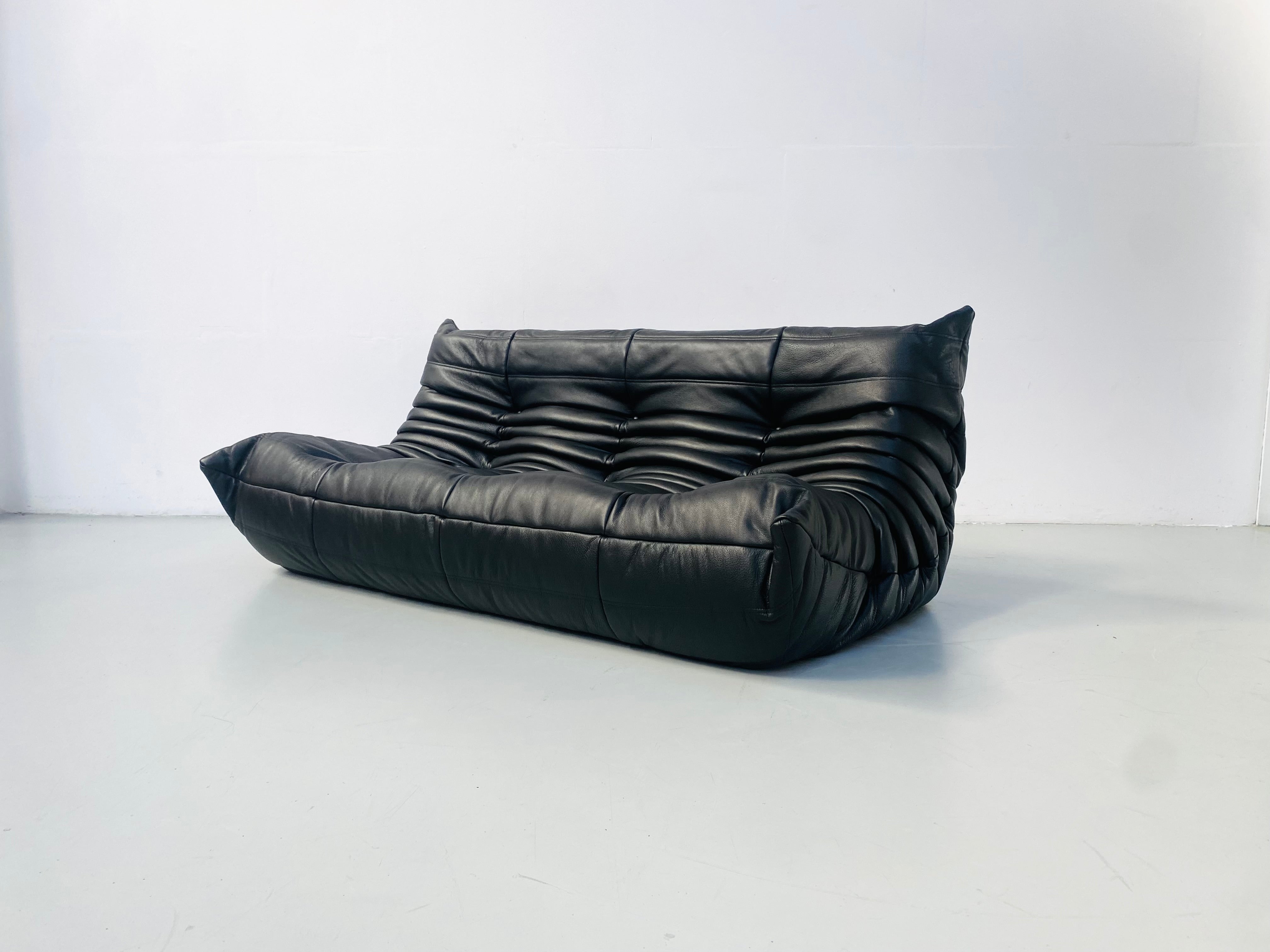Michel_Ducaroy_3-seater_Togo_Sofa_for_Ligne_Roset_in_Leather,_Fully_Reupholstered,_France,_1970s