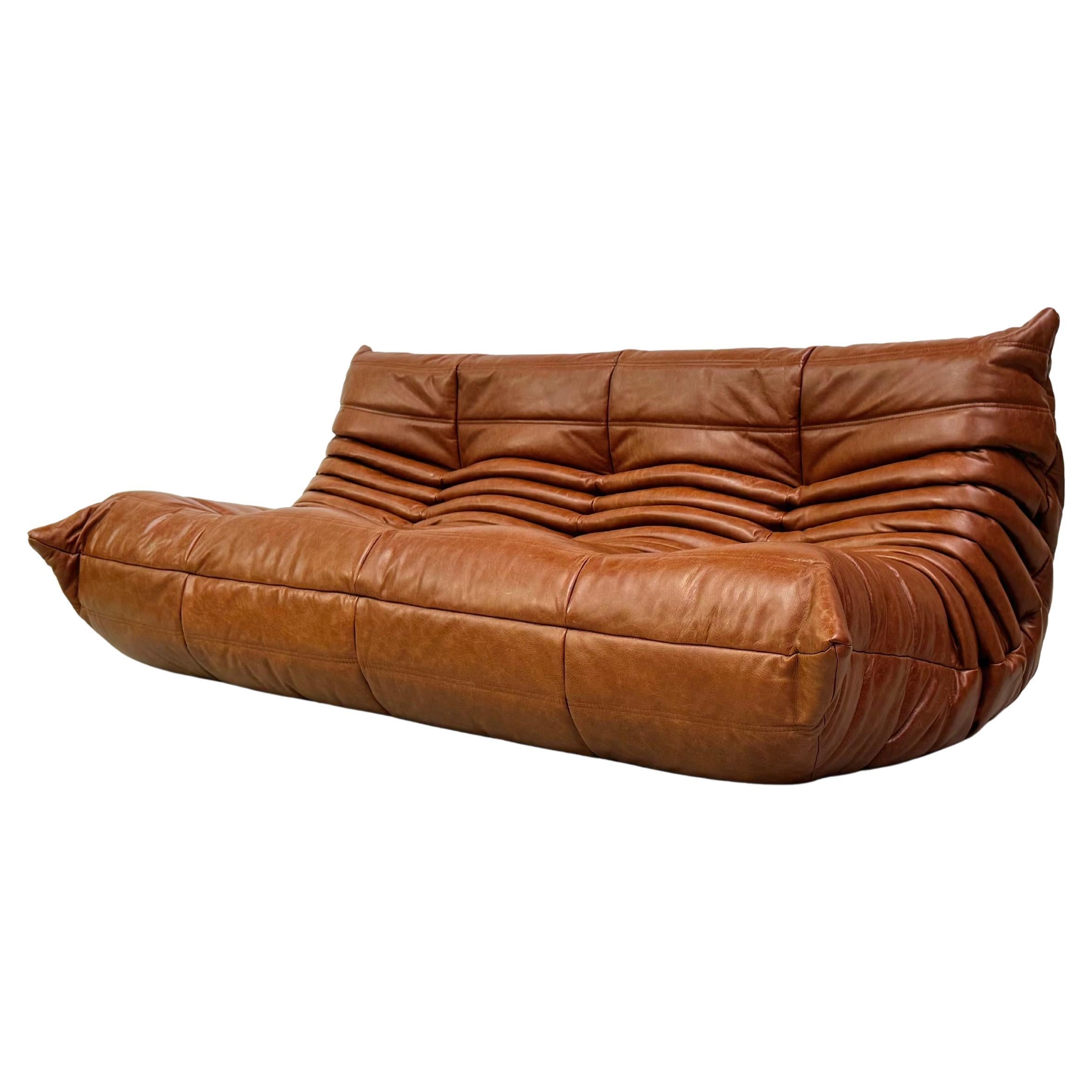 Togo_3-seater_in_Cognac_Leather_by_Michel_Ducaroy_for_Ligne_Roset.