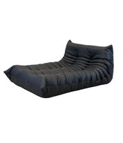 Togo_Chaise_Lounge_in_Black_Leather_by_Michel_Ducaroy_for_Ligne_Roset,_France,_1977