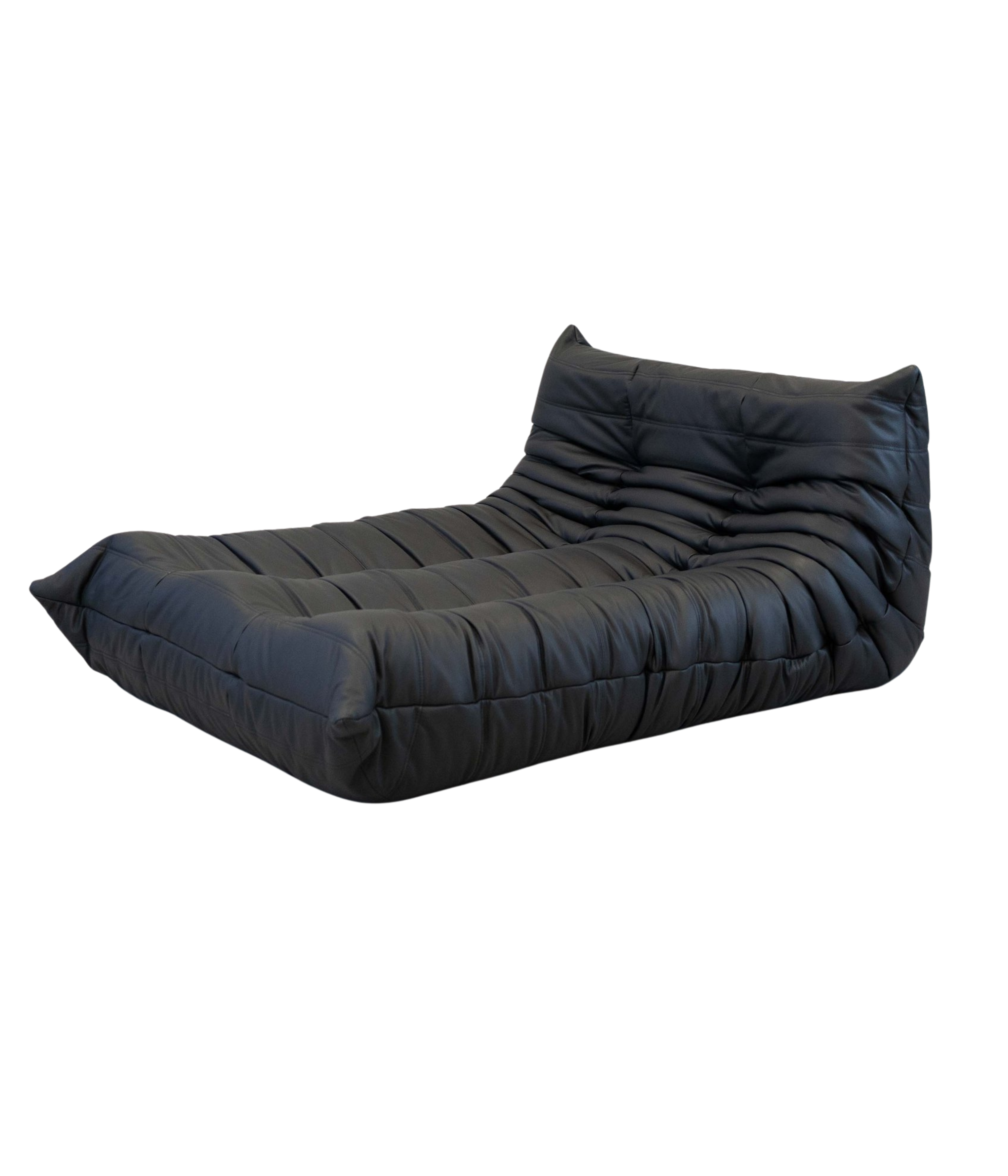 Togo_Chaise_Lounge_in_Black_Leather_by_Michel_Ducaroy_for_Ligne_Roset,_France,_1977