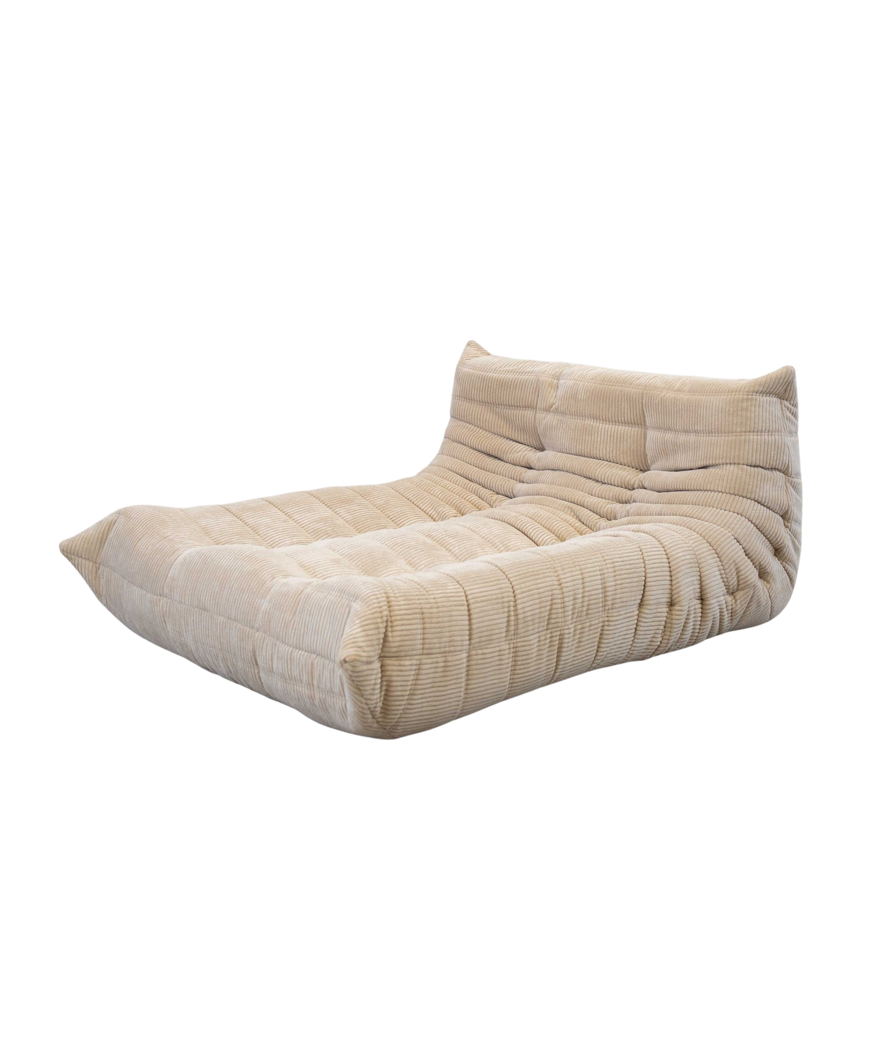 Togo_Chaise_Lounge_in_White_Curduroy_Fabric_by_Michel_Ducaroy_for_Ligne_Roset,_France,_1976