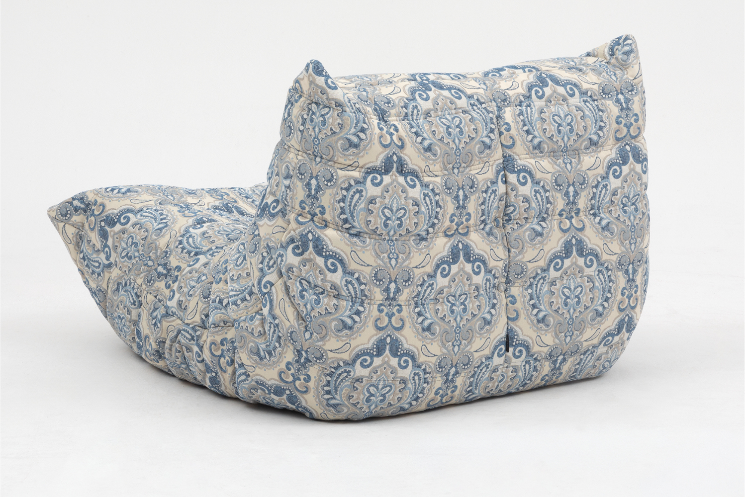 Togo_Lounge_Chair_by_Michel_Ducaroy_for_Ligne_Roset,_Blue_Pattern,_France,_1970s