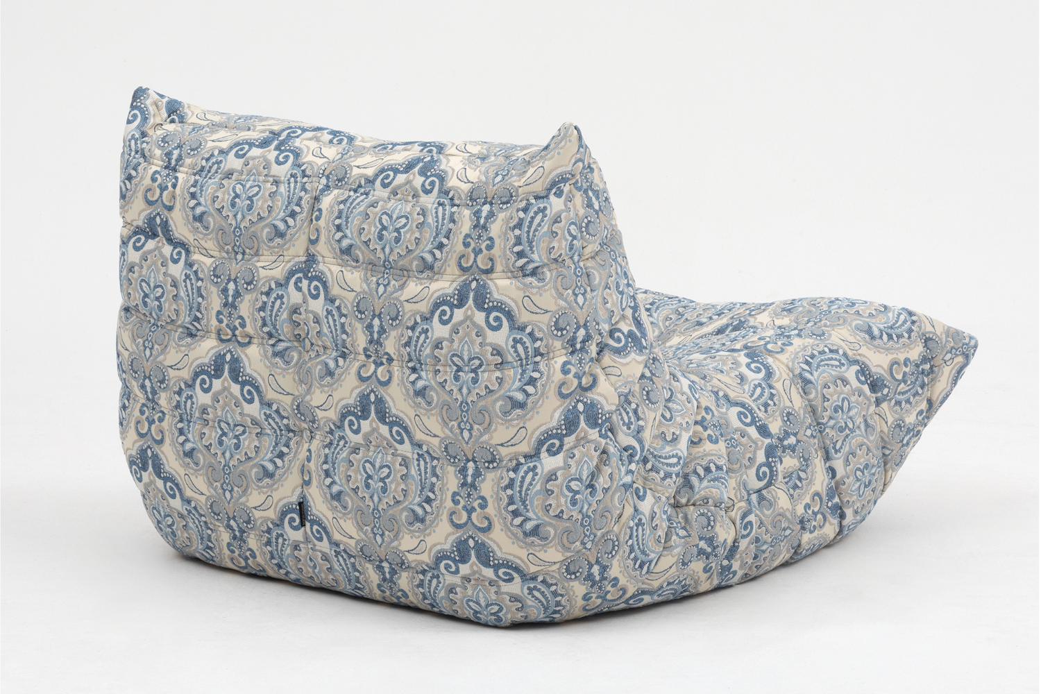 Togo_Lounge_Chair_by_Michel_Ducaroy_for_Ligne_Roset,_Blue_Pattern,_France,_1970s