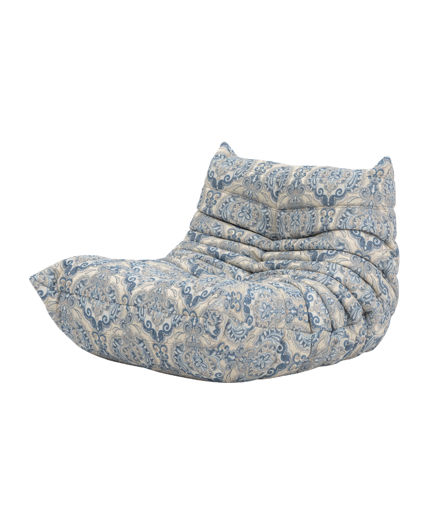 Togo_Lounge_Chair_by_Michel_Ducaroy_for_Ligne_Roset,_Blue_Pattern,_France,_1970s