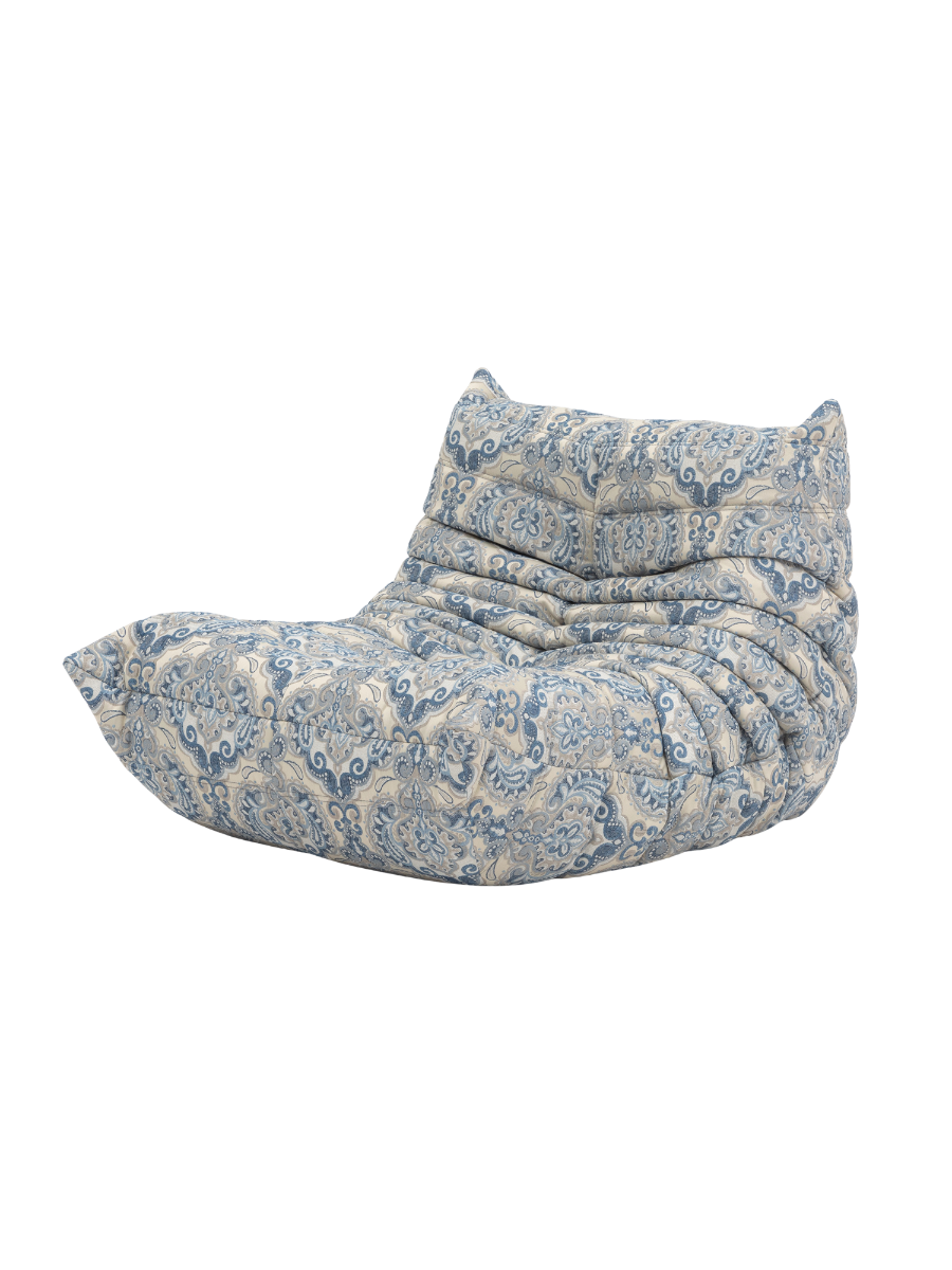 Togo_Lounge_Chair_by_Michel_Ducaroy_for_Ligne_Roset,_Blue_Pattern,_France,_1970s