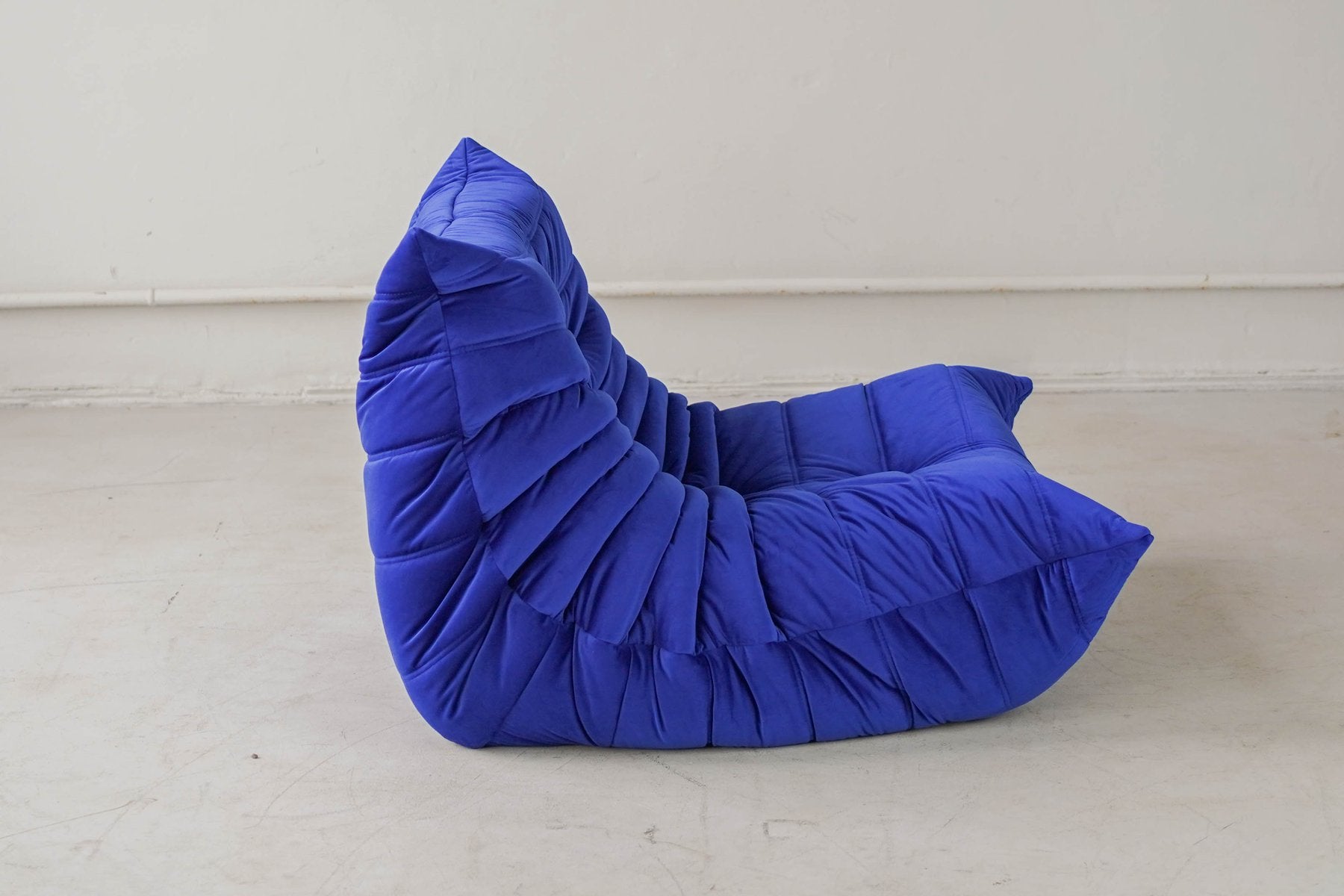 Togo_Lounge_Chair_by_Michel_Ducaroy_for_Ligne_Roset,_Blue_Velvet,_France,_1970s