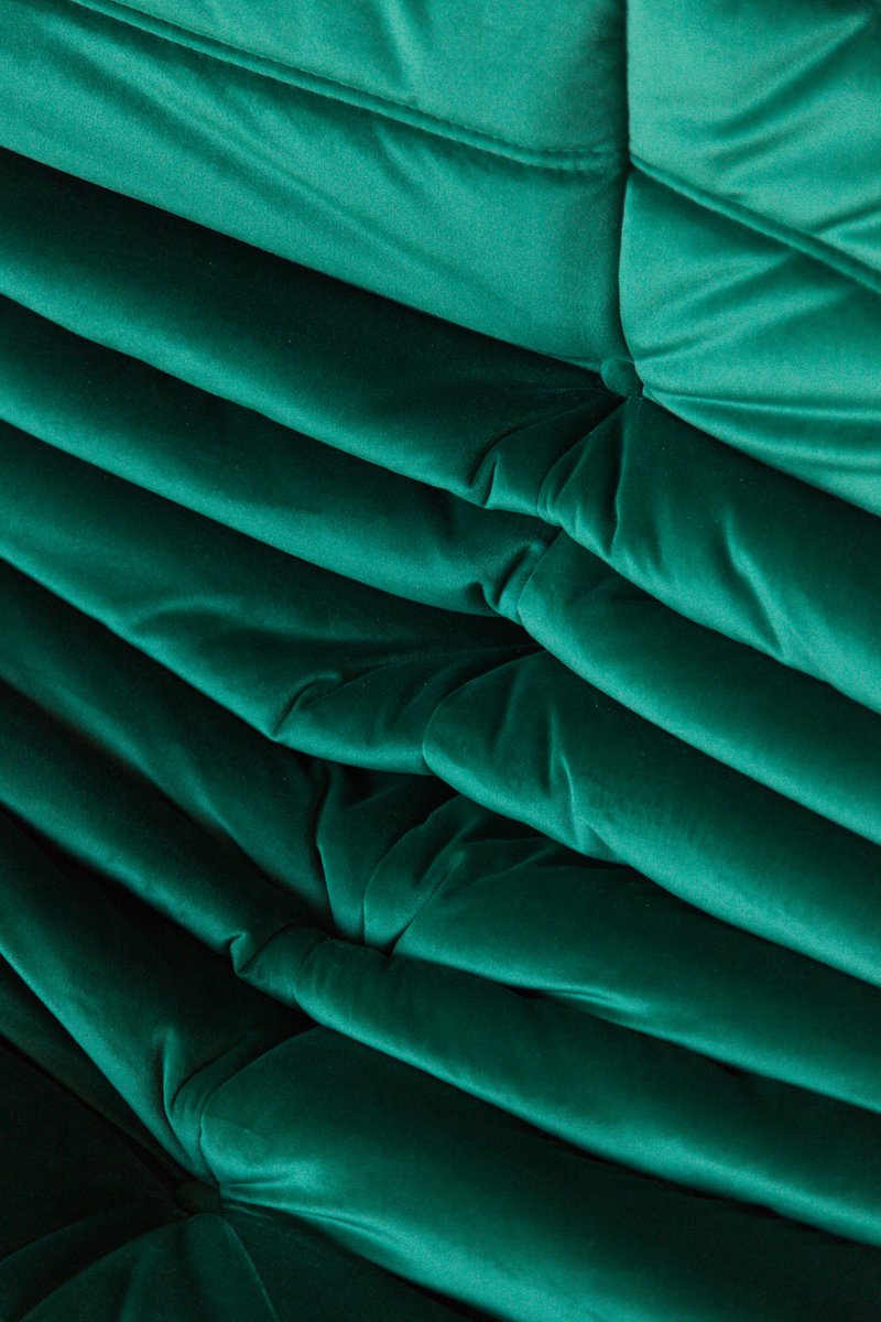Togo_Lounge_Chair_by_Michel_Ducaroy_for_Ligne_Roset,_Bottle_Green_Velvet,_France,_1970s