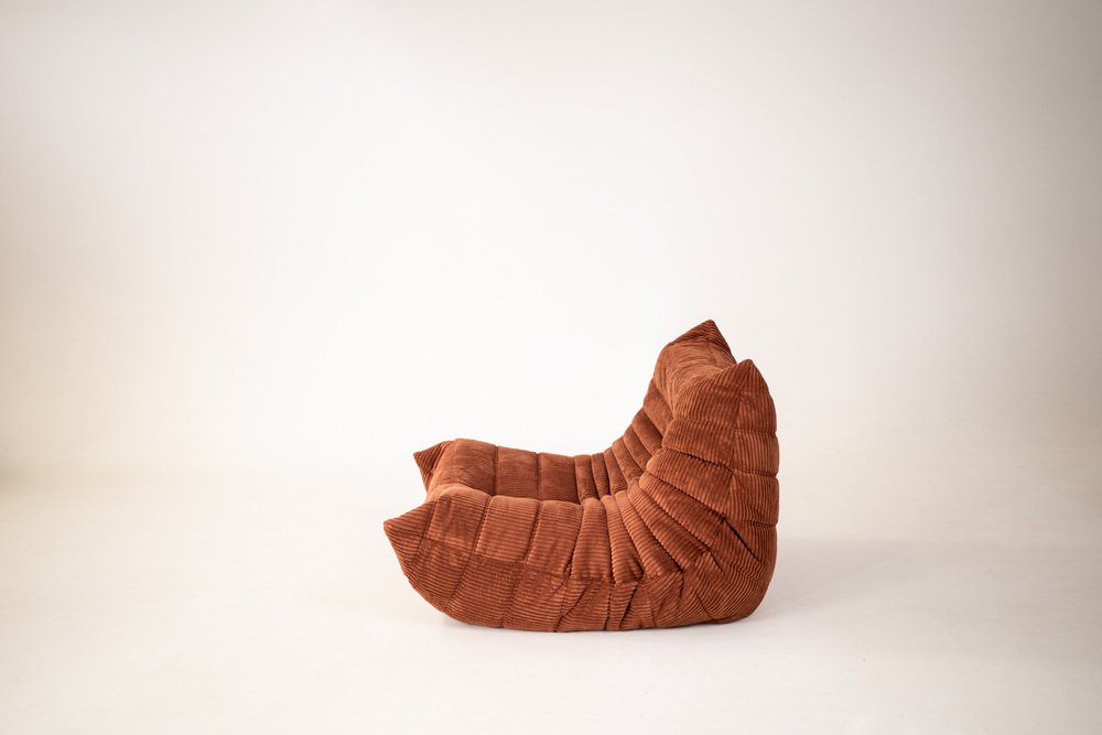 Togo_Lounge_Chair_by_Michel_Ducaroy_for_Ligne_Roset,__Brown_Corduroy,_France,_1970s