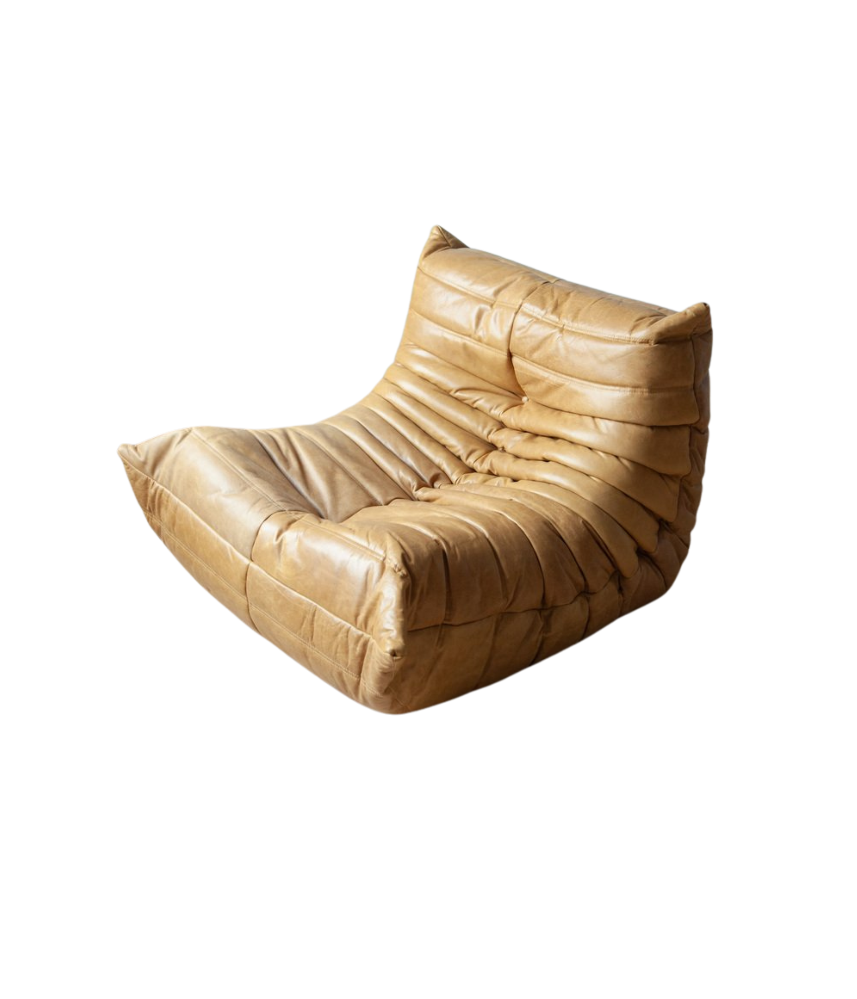 Togo_Lounge_Chair_by_Michel_Ducaroy_for_Ligne_Roset,_Camel_Brown_Leather,_France,_1970s