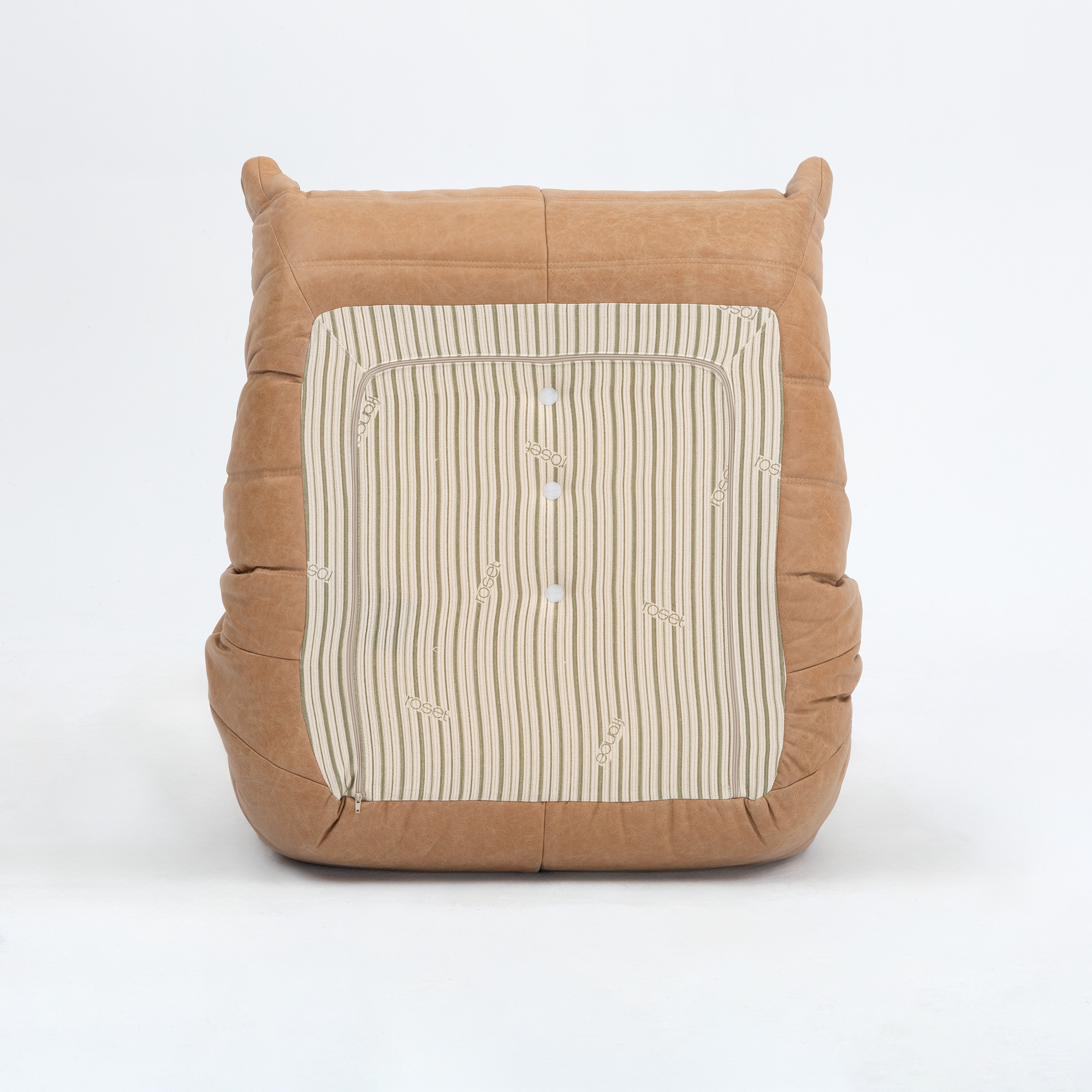 Togo_Lounge_Chair_by_Michel_Ducaroy_for_Ligne_Roset,_Caramel_Fabric,_France,_1970s