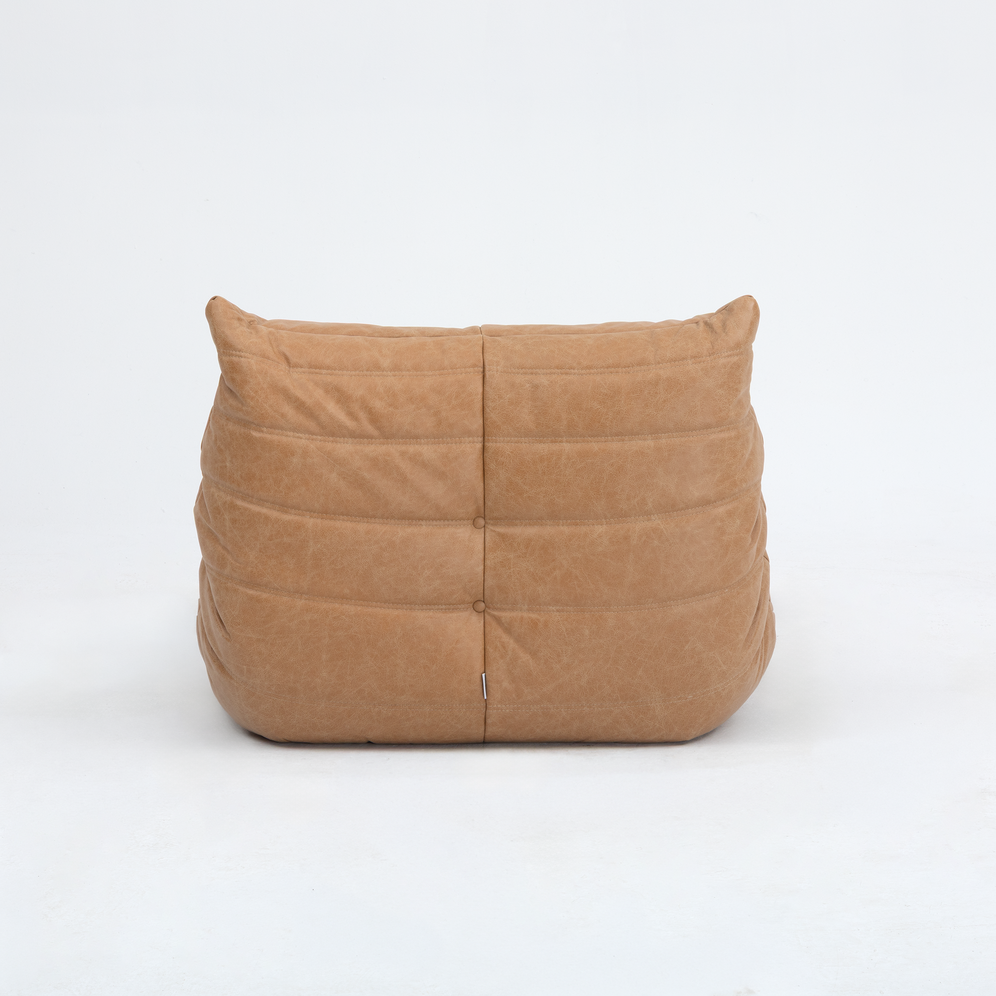 Togo_Lounge_Chair_by_Michel_Ducaroy_for_Ligne_Roset,_Caramel_Fabric,_France,_1970s