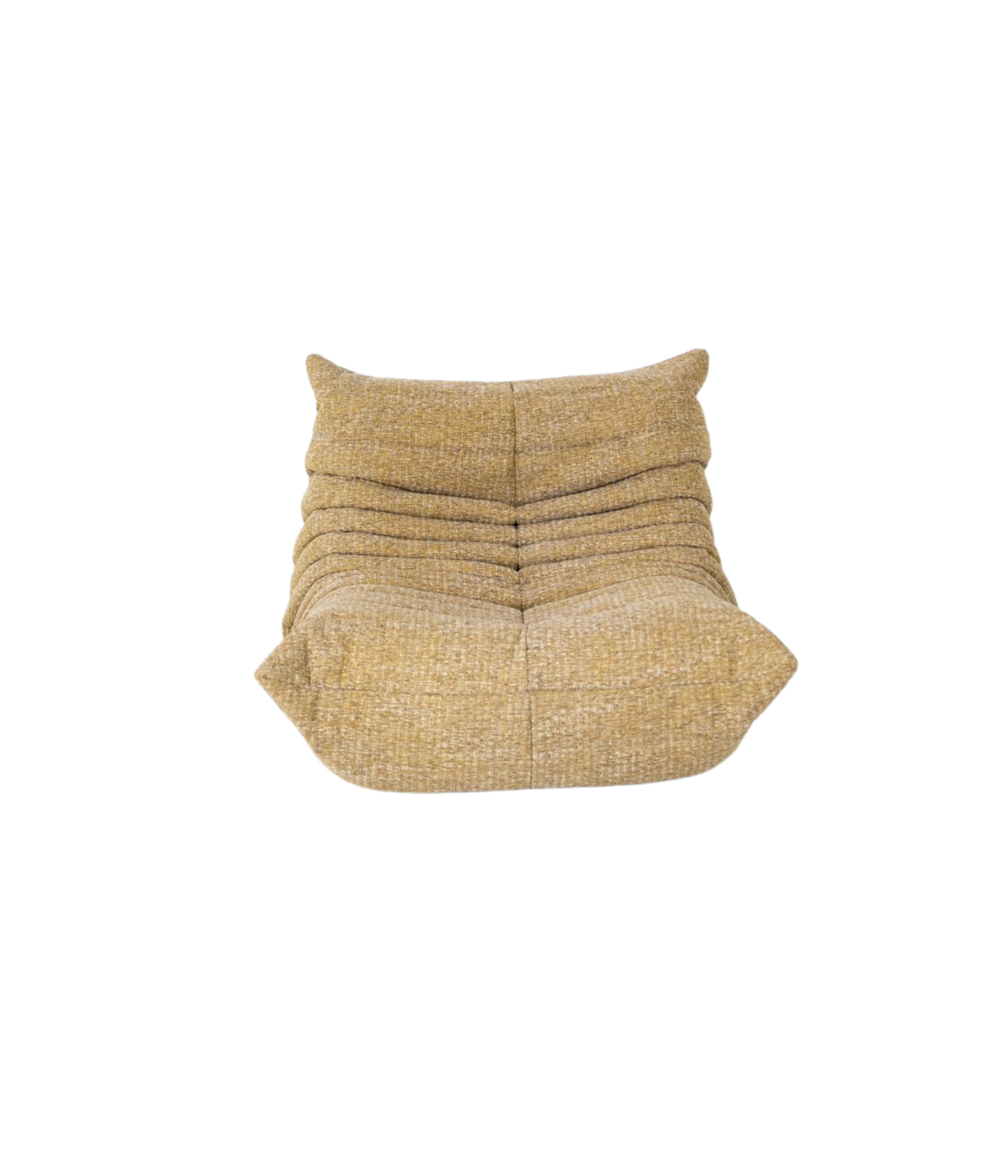 Togo_Lounge_Chair_by_Michel_Ducaroy_for_Ligne_Roset,_Caramel_Loop_Fabric,_France,_1970s