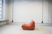 Togo_Lounge_Chair_by_Michel_Ducaroy_for_Ligne_Roset,_Coral_Corduroy,_France,_1970s