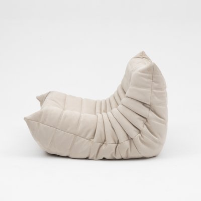 Togo_Lounge_Chair_by_Michel_Ducaroy_for_Ligne_Roset,_Cream_Fabric,_France,_1970s