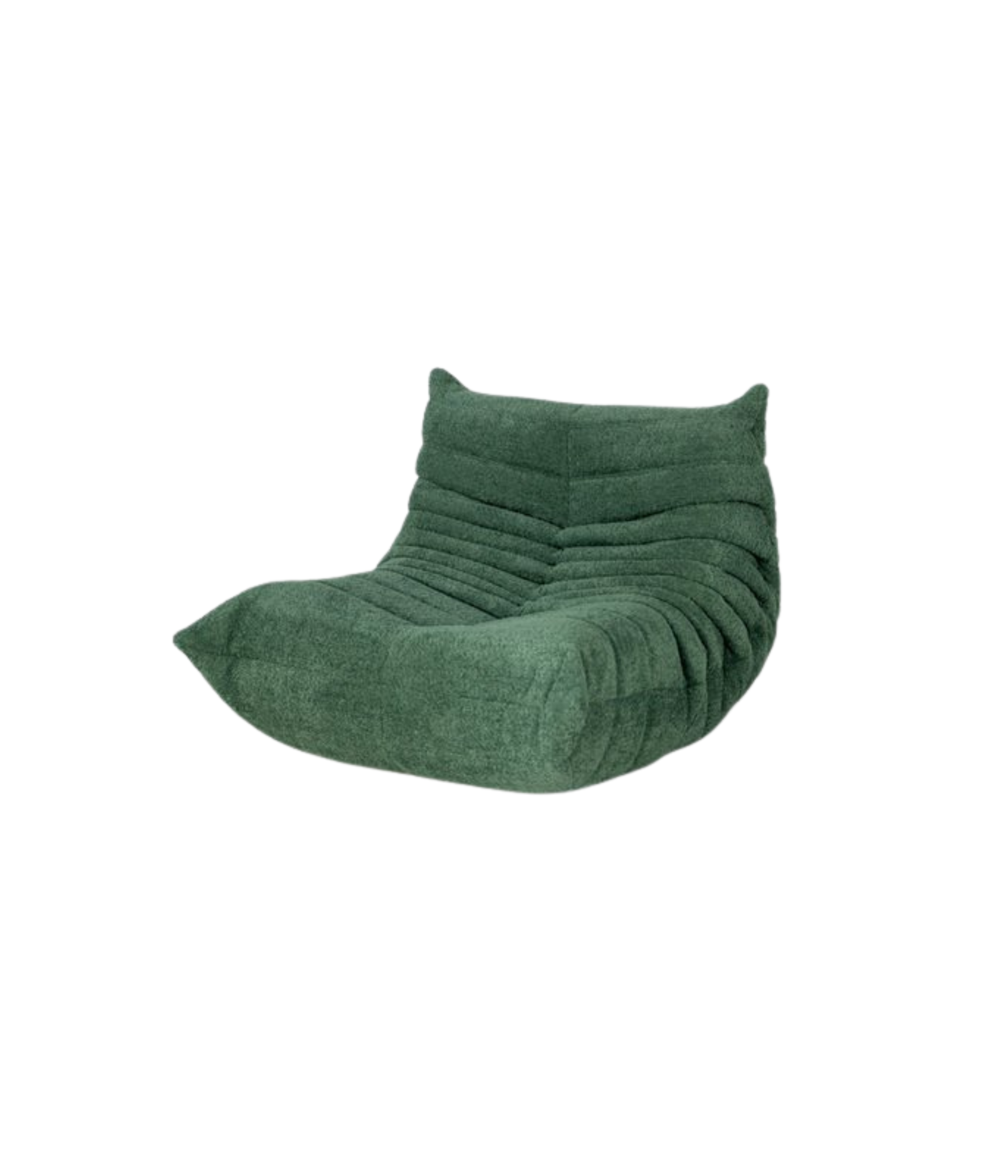 Togo_Lounge_Chair_by_Michel_Ducaroy_for_Ligne_Roset,_Emerald_Boucle_Fabric,_France,_1970s