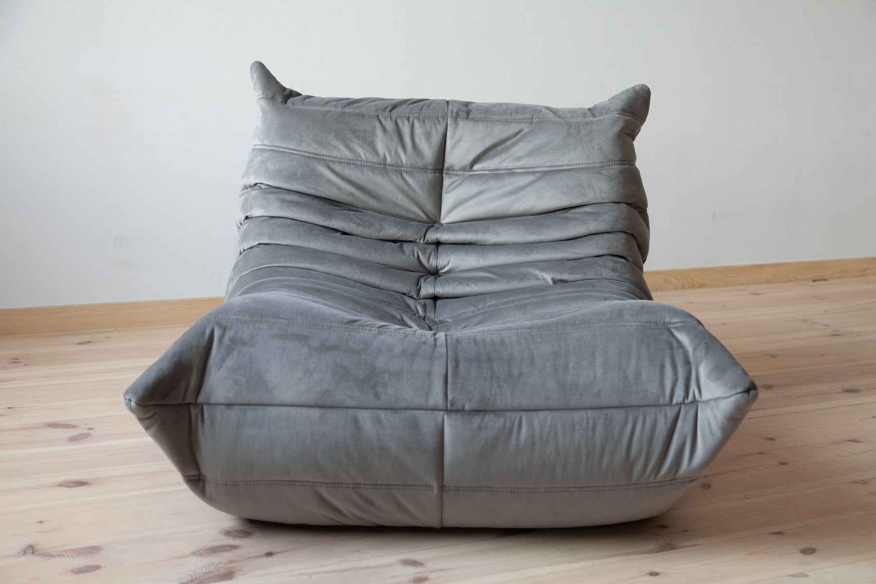 Togo_Lounge_Chair_by_Michel_Ducaroy_for_Ligne_Roset,_Elephant_Grey_Velvet,_France,_1970s