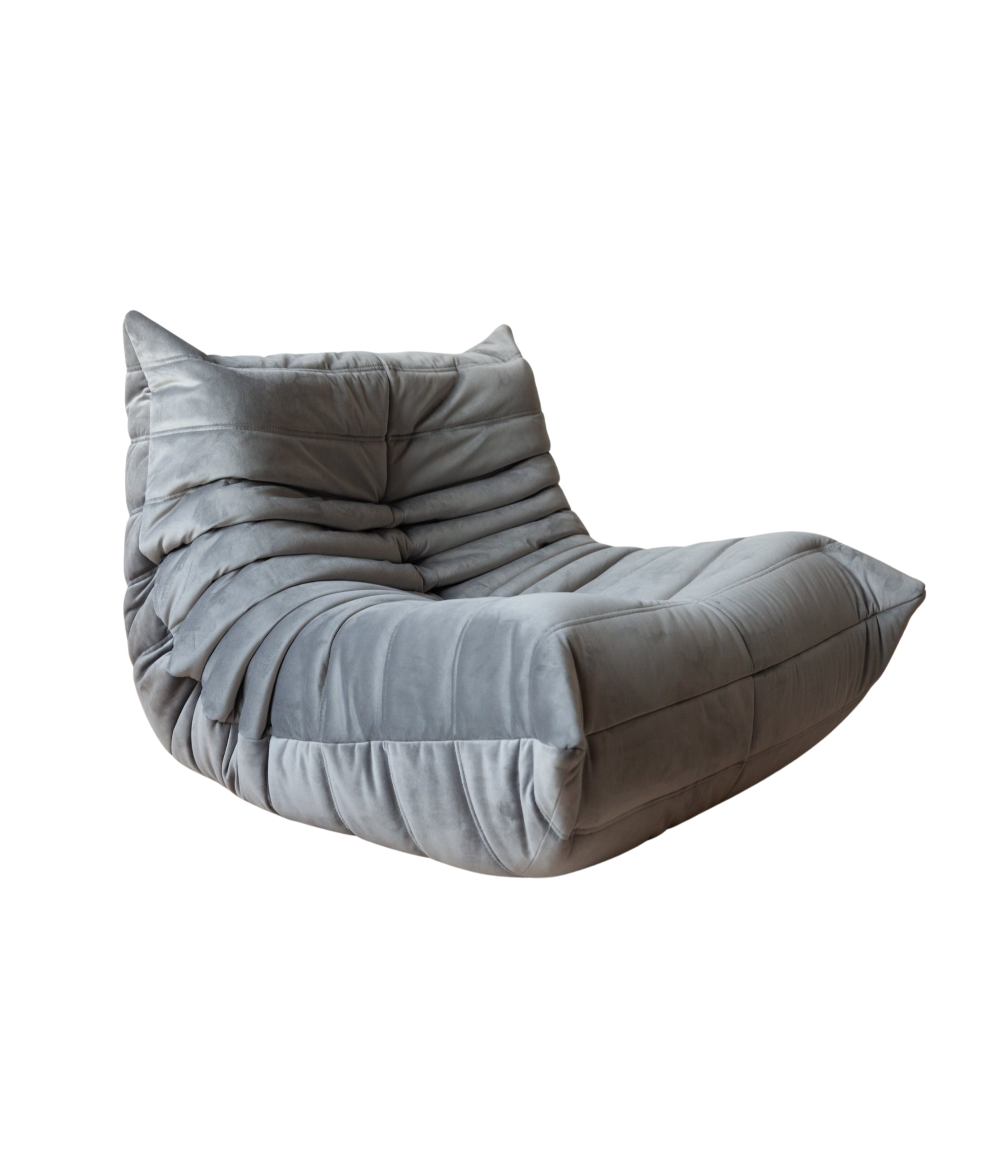 Togo_Lounge_Chair_by_Michel_Ducaroy_for_Ligne_Roset,_Elephant_Grey_Velvet,_France,_1970s