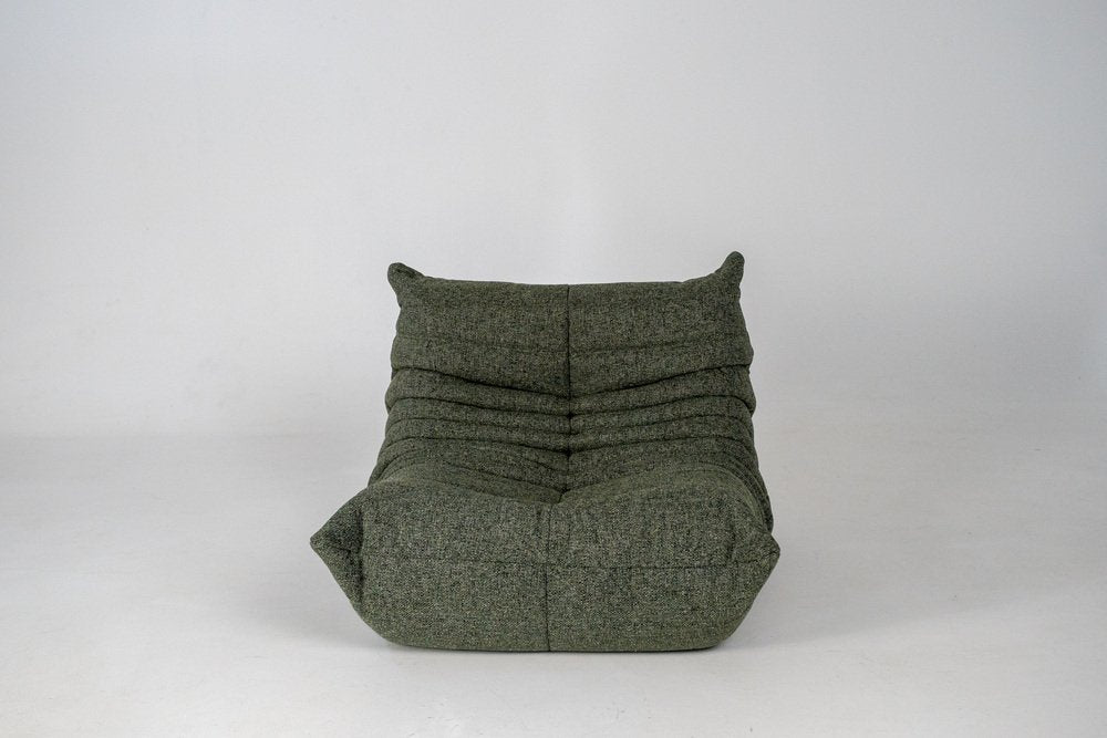 Togo_Lounge_Chair_by_Michel_Ducaroy_for_Ligne_Roset,_Grey_Tweed_Fabric,_France,_1970s
