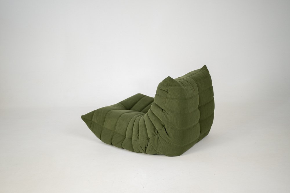 Togo_Lounge_Chair_by_Michel_Ducaroy_for_Ligne_Roset,__Khaki_Corduroy,_France,_1970s