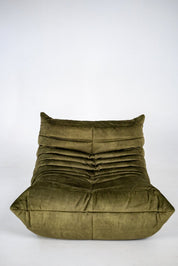 Togo_Lounge_Chair_by_Michel_Ducaroy_for_Ligne_Roset,_Khaki_Velvet,_France,_1970s