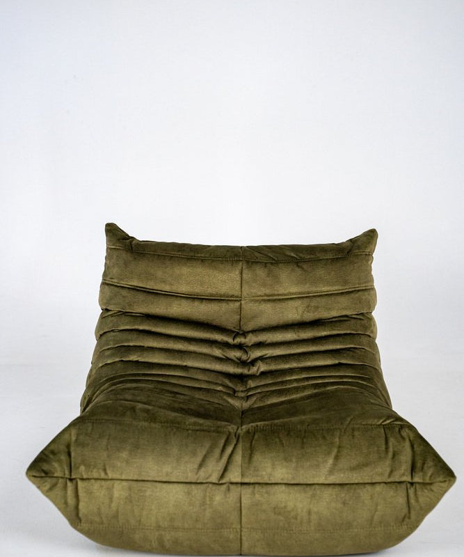 Togo_Lounge_Chair_by_Michel_Ducaroy_for_Ligne_Roset,_Khaki_Velvet,_France,_1970s