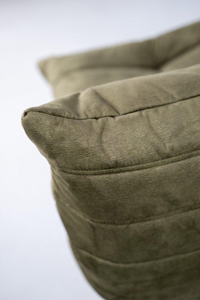 Togo_Lounge_Chair_by_Michel_Ducaroy_for_Ligne_Roset,_Khaki_Velvet,_France,_1970s