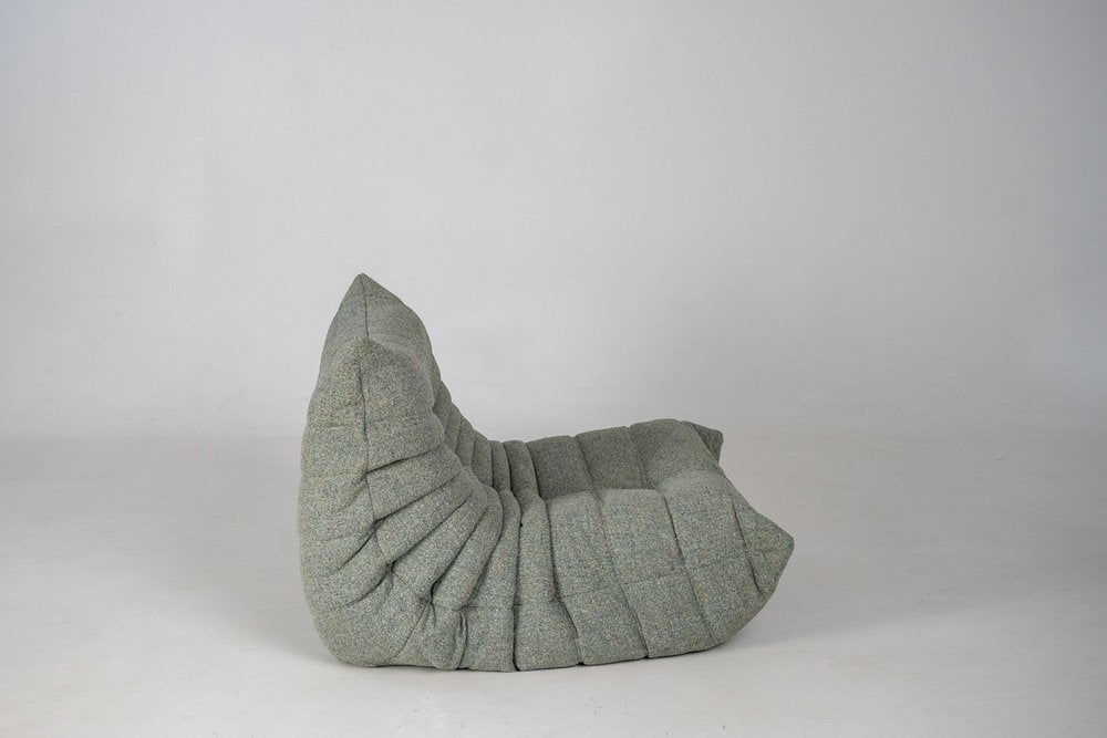 Togo_Lounge_Chair_by_Michel_Ducaroy_for_Ligne_Roset,_Melange_Tweed_Fabric,_France,_1970s