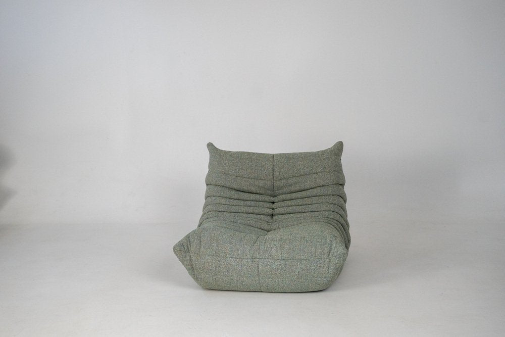 Togo_Lounge_Chair_by_Michel_Ducaroy_for_Ligne_Roset,_Melange_Tweed_Fabric,_France,_1970s