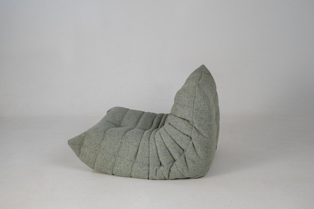 Togo_Lounge_Chair_by_Michel_Ducaroy_for_Ligne_Roset,_Melange_Tweed_Fabric,_France,_1970s