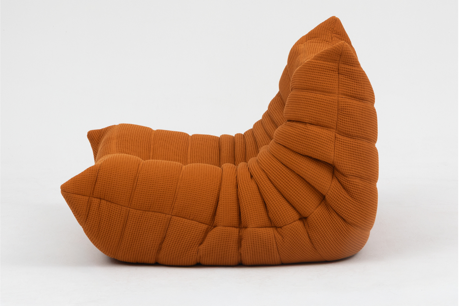 Togo_Lounge_Chair_by_Michel_Ducaroy_for_Ligne_Roset,_Orange_Fabric,_France,_1970s