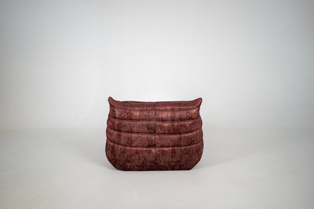 Togo_Lounge_Chair_by_Michel_Ducaroy_for_Ligne_Roset,_Rust_Velvet,_France,_1970s