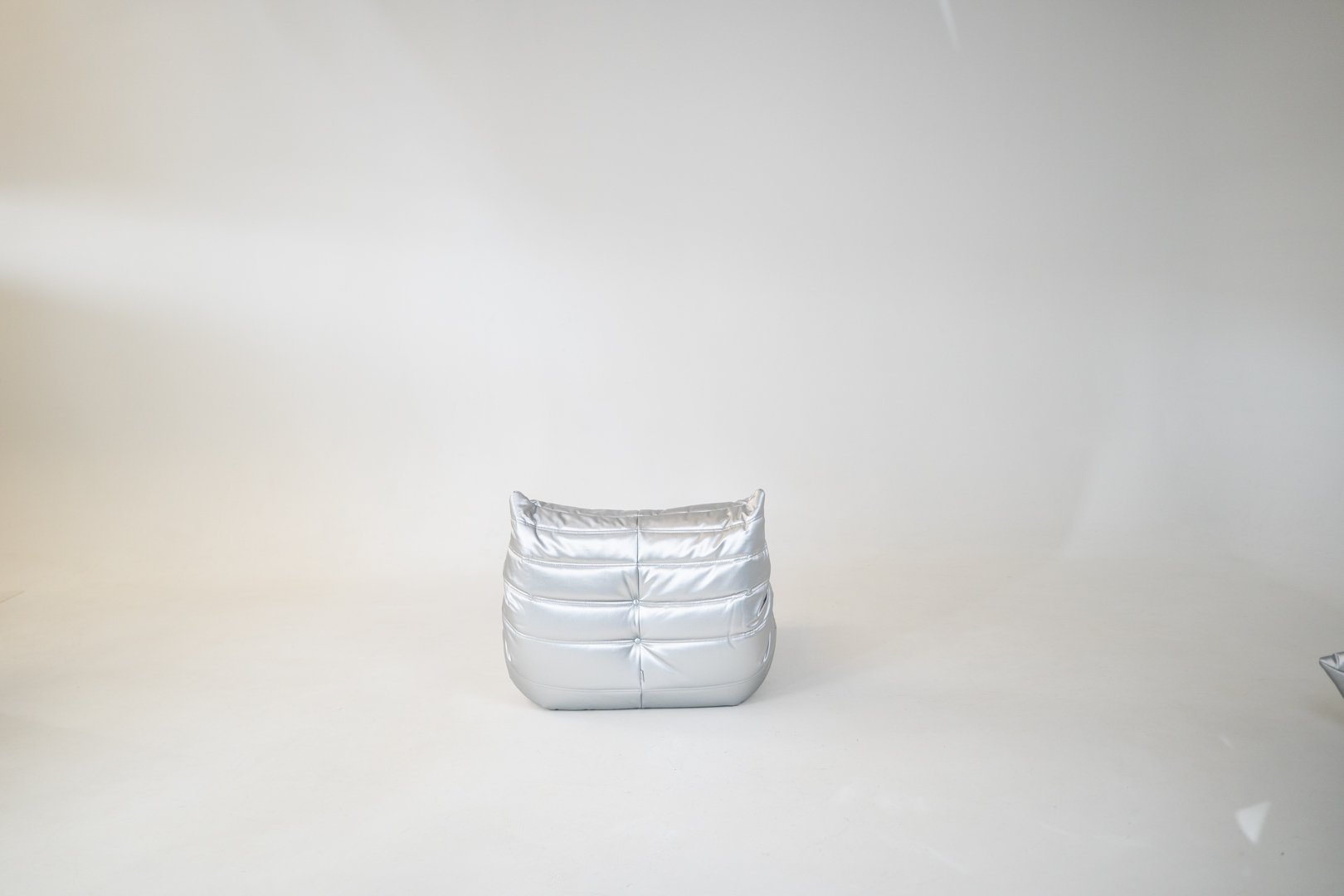 Togo_Lounge_Chair_by_Michel_Ducaroy_for_Ligne_Roset,_Silver_Leather,_France,_1970s