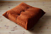 Togo_Pouf_by_Michel_Ducaroy_for_Ligne_Roset,_Amber_Orange_Velvet,_France,_1970s