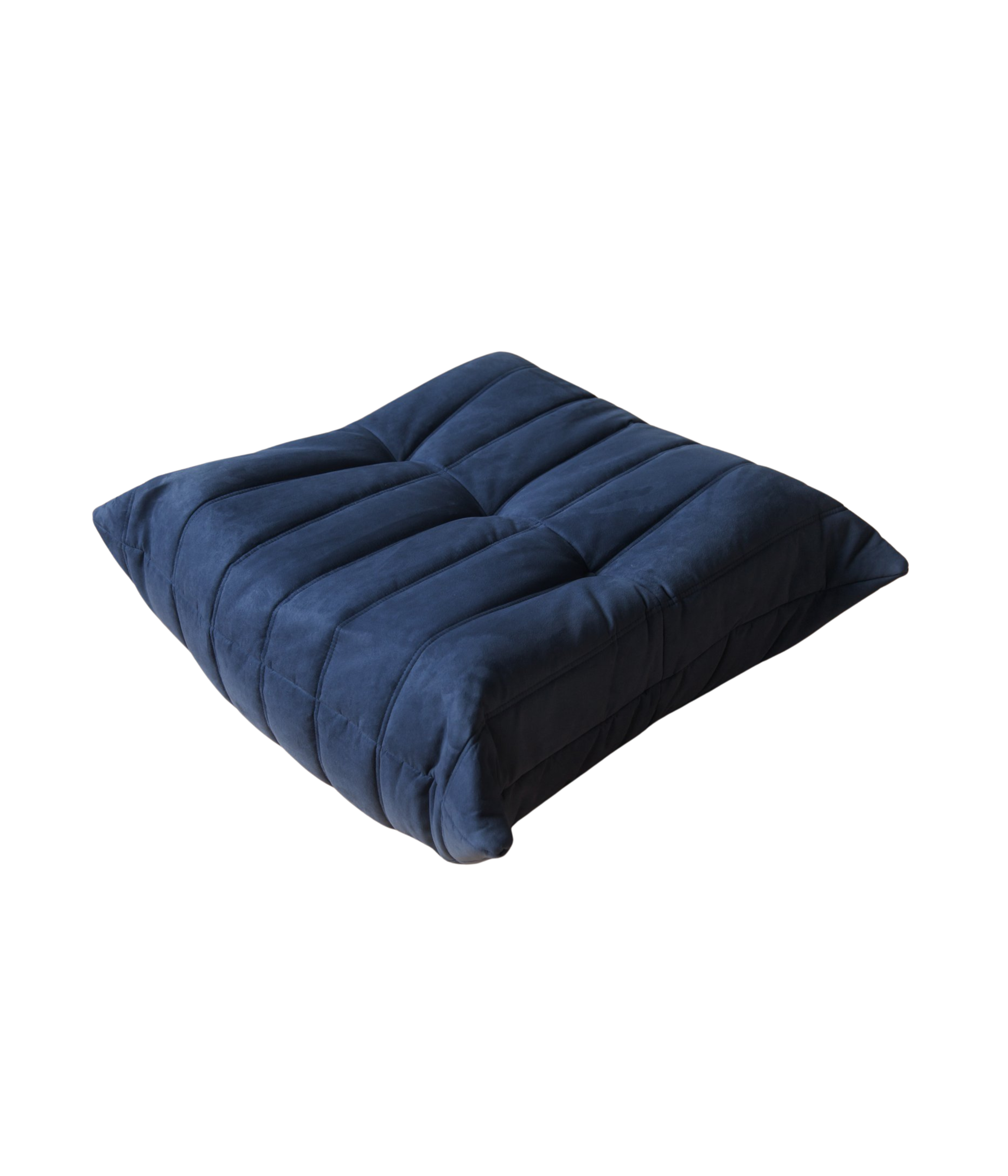 Togo_Pouf_by_Michel_Ducaroy_for_Ligne_Roset,_Blue_Microfiber,_France,_1970s