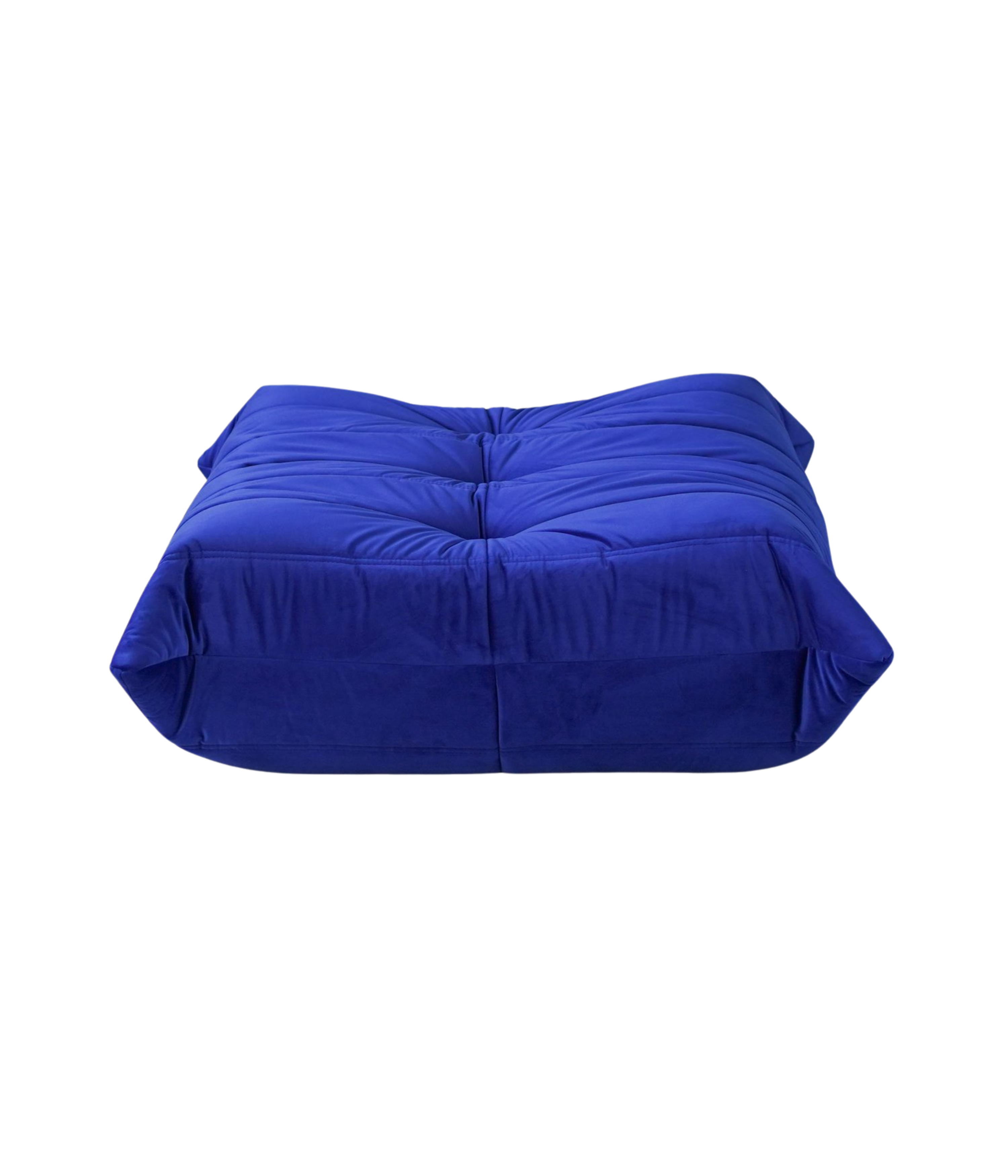 Togo_Pouf_by_Michel_Ducaroy_for_Ligne_Roset,_Blue_Velvet,_France,_1970s