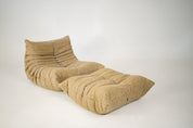 Togo_Pouf_by_Michel_Ducaroy_for_Ligne_Roset,_Caramel_Loop_Fabric,_France,_1970s