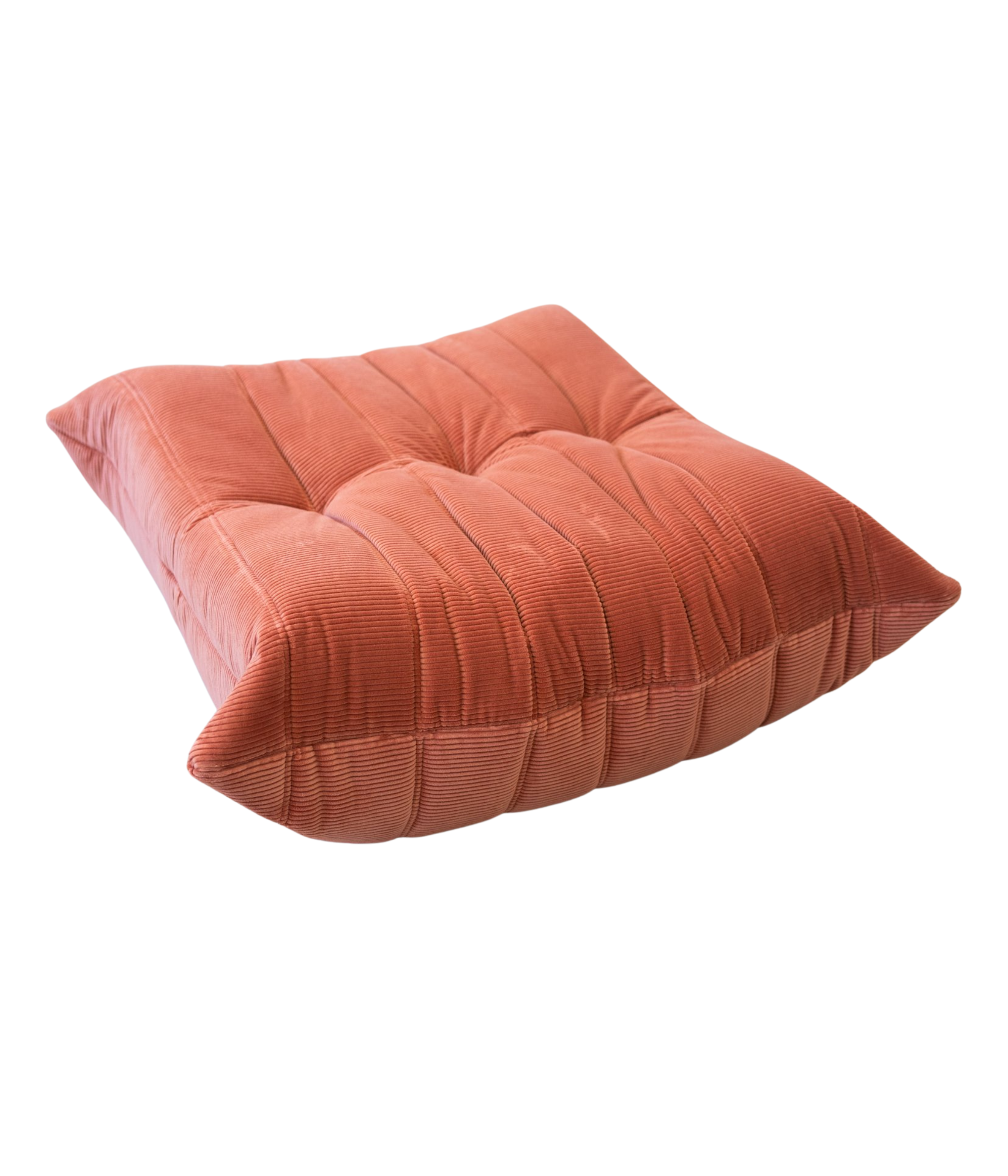 Togo_Pouf_by_Michel_Ducaroy_for_Ligne_Roset,_Coral_Corduroy,_France,_1970s