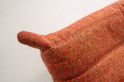 Togo_Pouf_by_Michel_Ducaroy_for_Ligne_Roset,_Crimson_Tweed_Fabric,_France,_1970s
