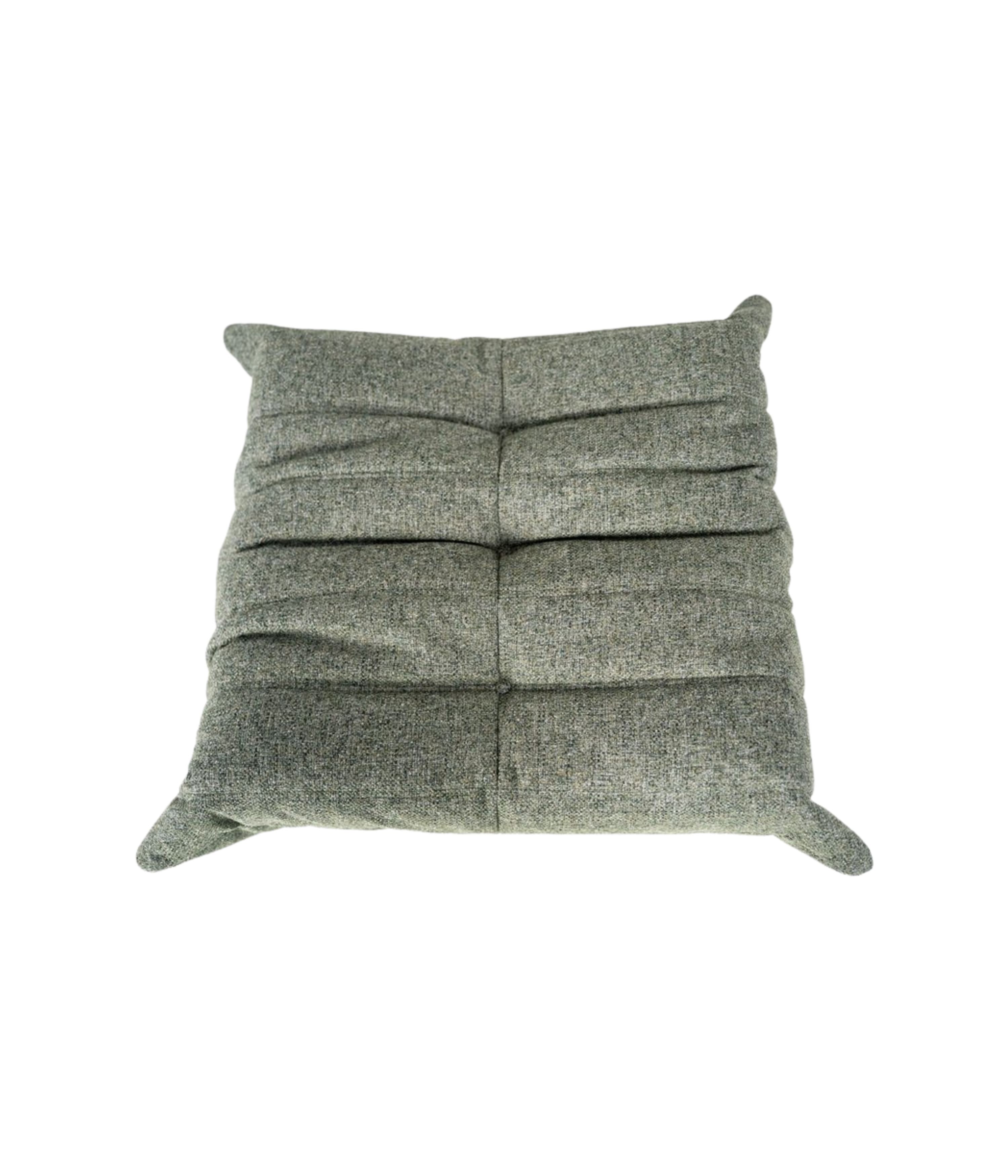Togo_Pouf_by_Michel_Ducaroy_for_Ligne_Roset,_Grey_Tweed_Fabric,_France,_1970s