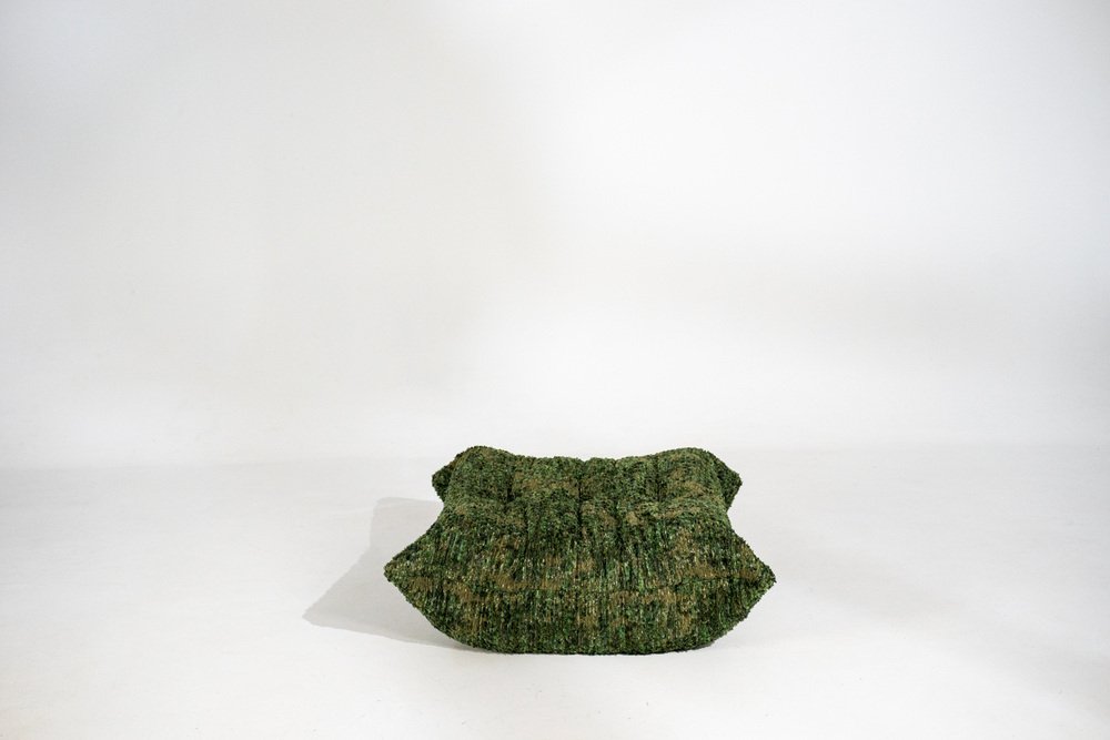 Togo_Pouf_by_Michel_Ducaroy_for_Ligne_Roset,_Heritage_Wave_Fabric,_France,_1970s