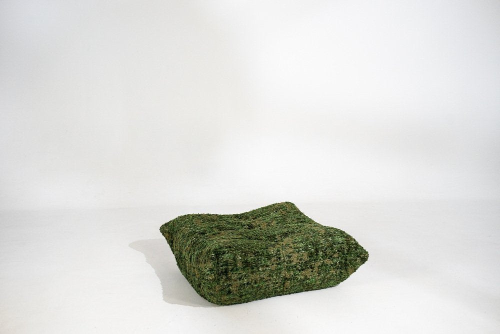 Togo_Pouf_by_Michel_Ducaroy_for_Ligne_Roset,_Heritage_Wave_Fabric,_France,_1970s